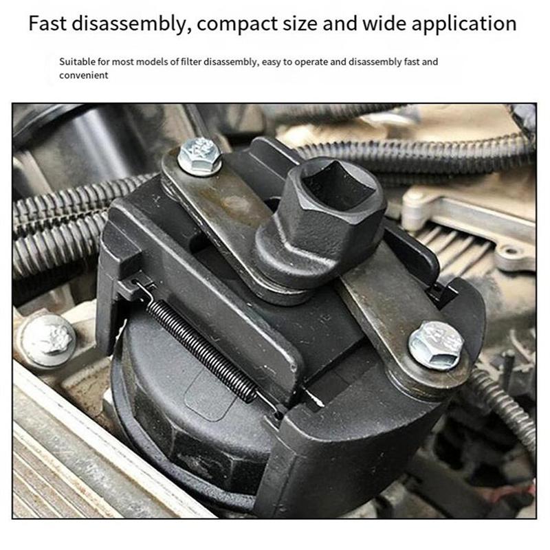 U-образный автомобильный ключ для масляного фильтра, универсальный регулируемый инструмент для снятия масляного фильтра с 2 когтями для инструмента для ремонта топливного фильтра