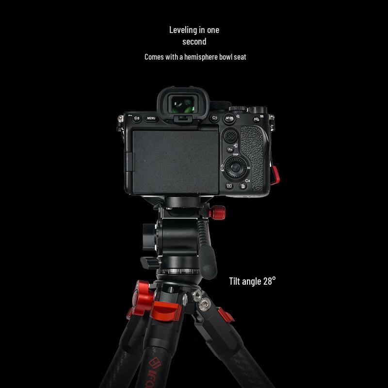 IFOOTAGE TA3B+K3 Aluminum Alloy Tripod & Fluid Head Kit