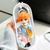 Clear Figure Display Bag with Metal Buckle Waterproof PVC Zipper Dustproof Portable OB11 BJD Doll Carrying Case Hanging Storage Bag