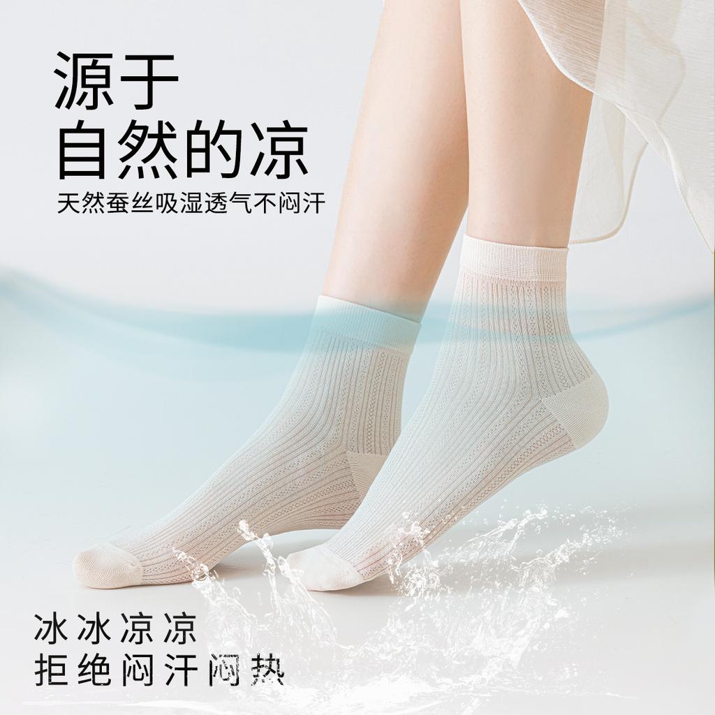 Mulberry Silk Women's Socks - 5 Pair Set