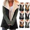 Women's Casual Fashion Loose Plus Fleece Collar With Pocket Keep Warm Jacket