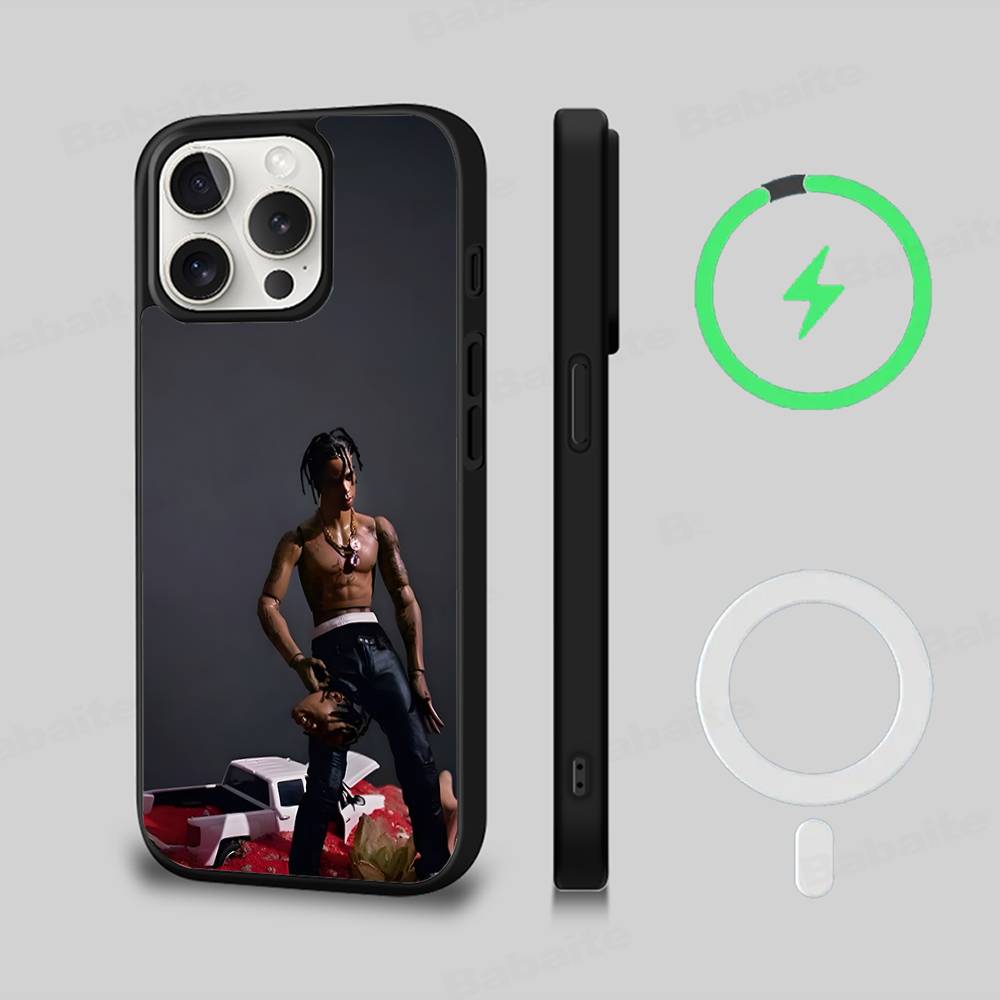 Роскошный чехол для телефона Travis Scott Cactus Jack для IPhone 17 16 15 14 13 12 11 Pro Max Plus Для Magsafe Магнитный корпус