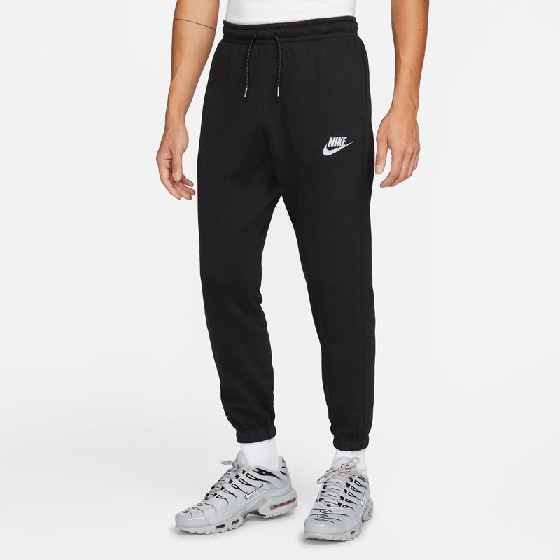 Nike Вязаные джоггеры на флисовой подкладке с эластичным шнурком на талии, мужские брюки, черные DM1243-010