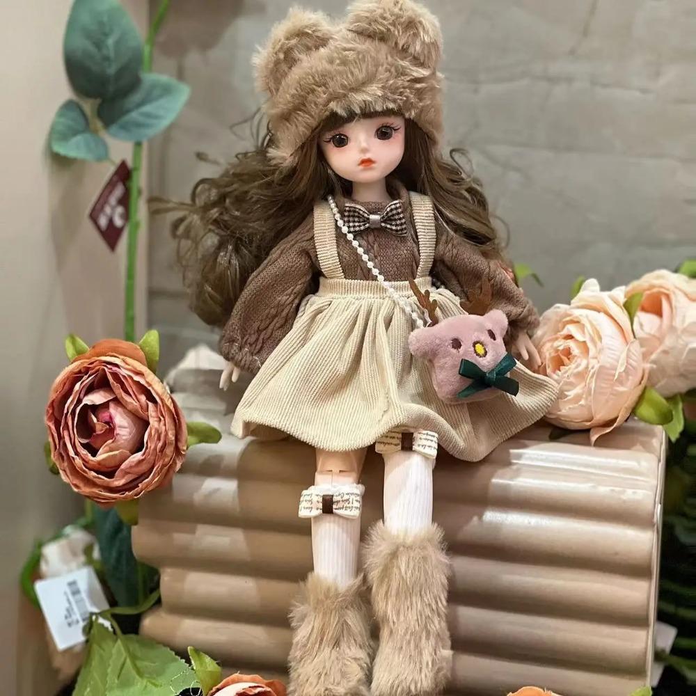 30см Bjd Кукла DIY Игрушки С Одеждой Длинные Волосы Высокий Каблук Принцесса Наряжать Куклу Малышка 3D Глаза Красивые Аксессуары Принцессы