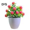 Искусственные растения в горшках, реалистичные поддельные мини-фрукты, дерево, центральный элемент для домашнего офиса, пластиковая горшечная зелень, бонсай, внутреннее и наружное украшение