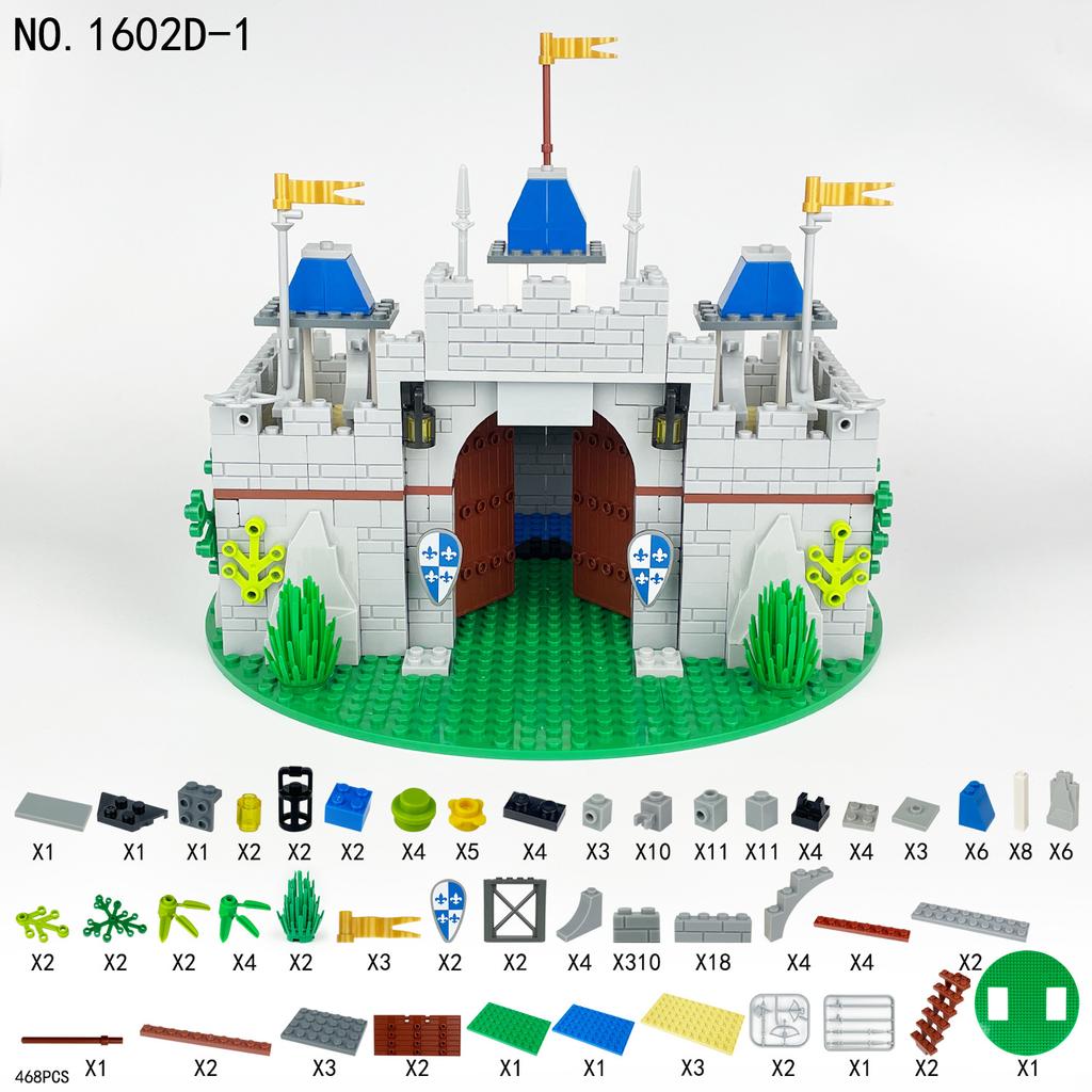 Средневековый Рыцарский Замок MOC Военные Мини Фигурки Аксессуары Конструктор Строительные Блоки Кирпичики Игрушки для Мальчика Подарок
