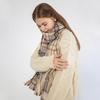 Ac Plaid Scarf Women's Autumn and Winter New Warm Imitation Cashmere Striped Shawl Comfortable and Versatile