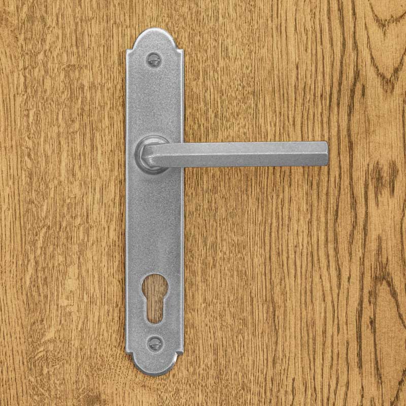 ALBA handle with plate for 90mm insert, STEEL