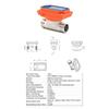 Battery-Powered Digital Flow Meter Portable Liquid Flow Meter Battery Operated Water Flow Meter for Industrial Use