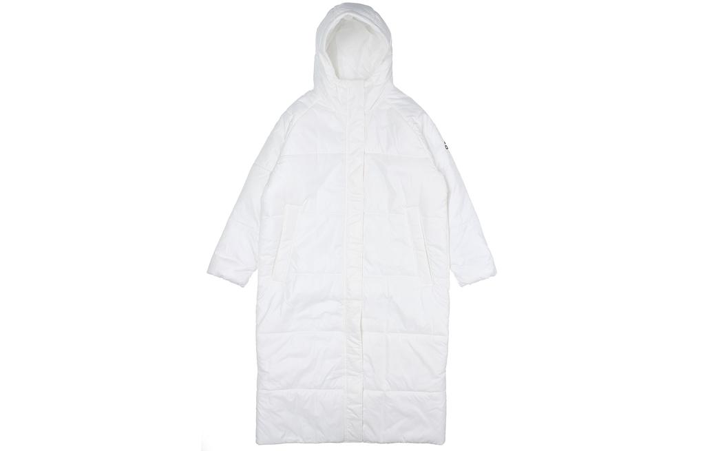 adidas Женские пуховики Белые с капюшоном Умеренные EK4814