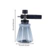 Pressure Washer Foam Dispenser Textured Grip with Translucent Bottle Stainless Steel