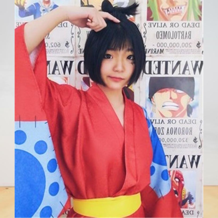 One Piece Страна Вано Обезьяна D. Луффи Косплей Костюм Кимоно Одежда Хэллоуин Карнавальный Костюм