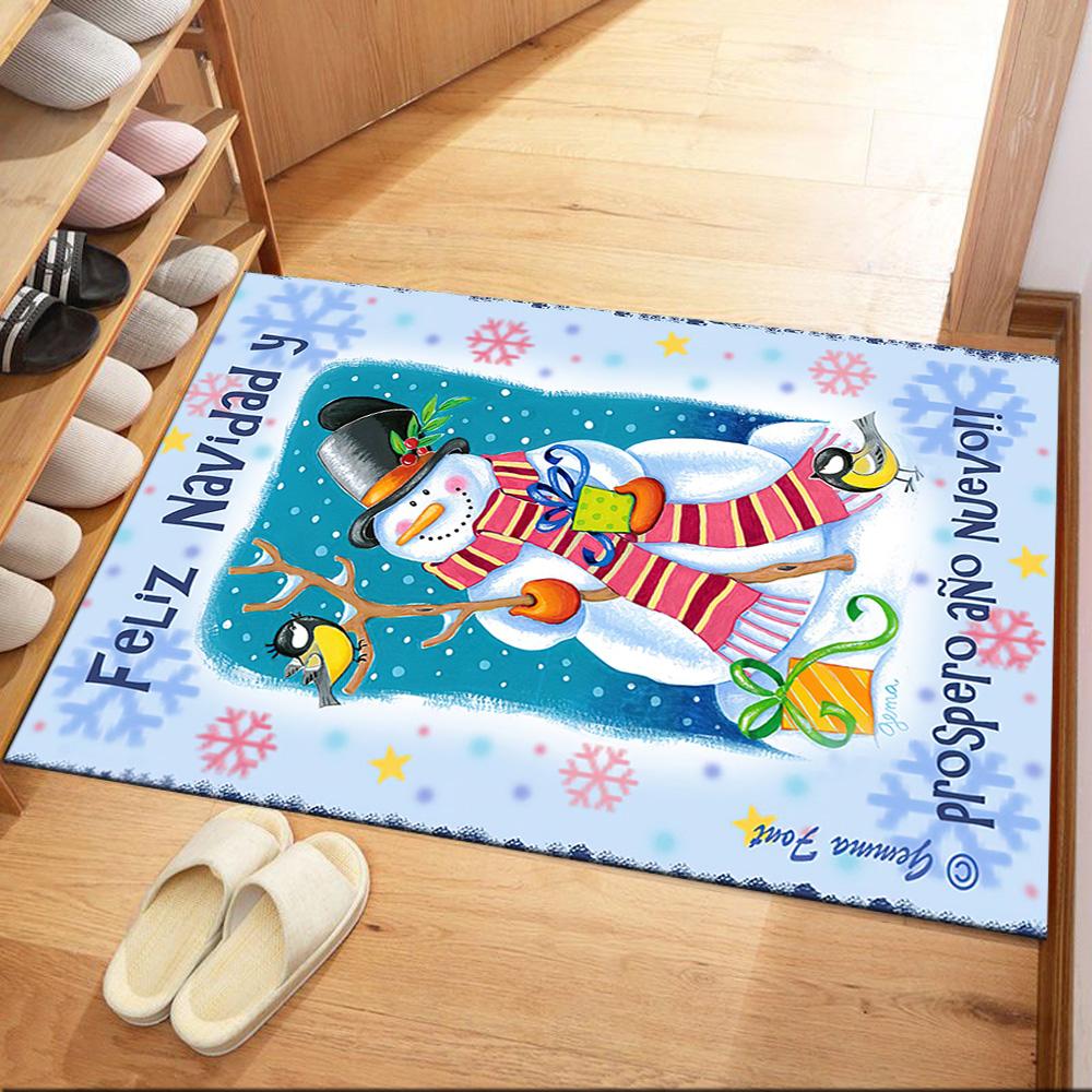 Christmas 168 Floor Mat Suitable for Decorate room Dining Room Kitchen Living Rooms Antislip Carpet Decorate Offices Wedding Party Gift