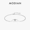 New Design 925 Sterling Silver Heart CZ Bracelet Fashion Crystal Wedding Lady Classic Romantic Jewelry