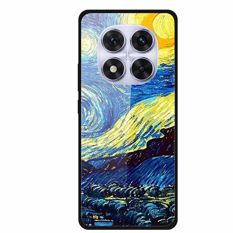 Жесткий чехол-книжка для Xiaomi Redmi Note 14 Pro 5G, чехол с мягким бампером, чехол из закаленного стекла для Redmi Note 14 Pro 4G, чехол Note14 Pro