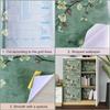 Floral Peel and Stick Wallpapers Green Self Adhesive Contact Paper Removable Waterproof Wallpaper For Bedroom Home Decoration