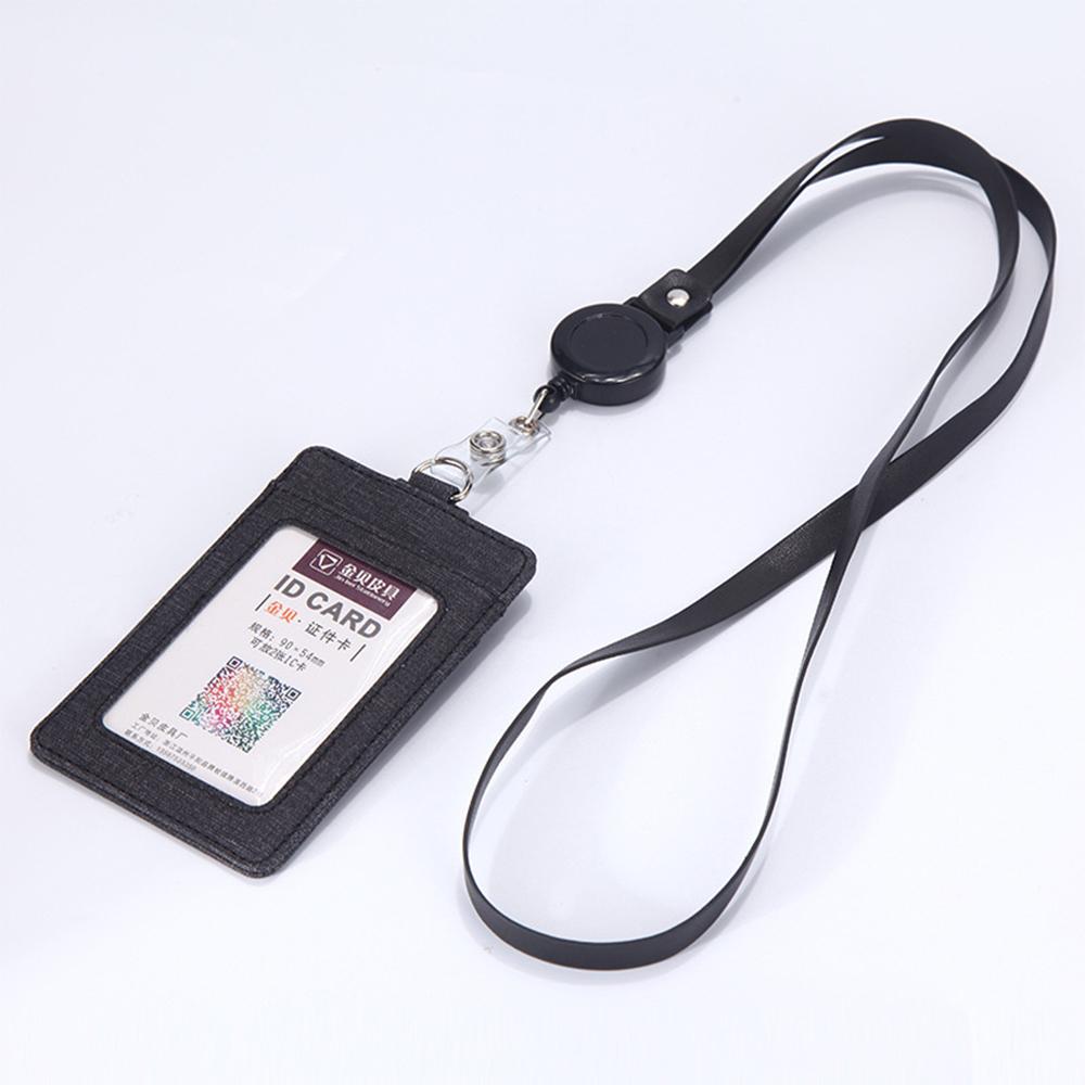 Lanyards Business Wallet ID Badge Holder Strap Card Holder Credit Card Holder Protect Cover Bag