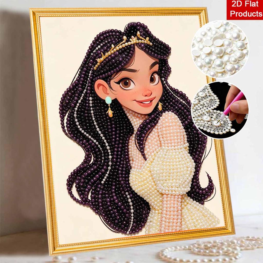 Disney Princess Jasmine Pearl Painting Handmade Pearl Kit Home Decoration Painting