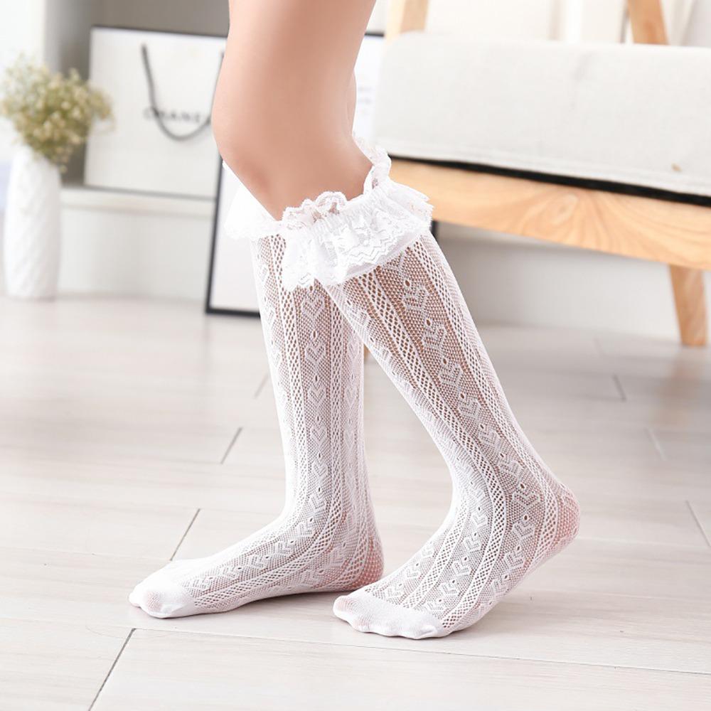 Mesh Lolita Sock Cotton Spandex Girl Long Socks Baby Dress Hollow Mesh Socks