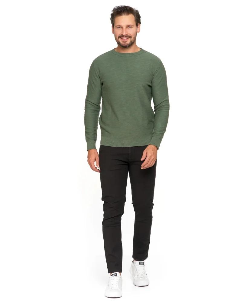 Men's Cotton Sweater Elegant Classic Fashionable 100% Cotton MORAJ 3XL KHAKI
