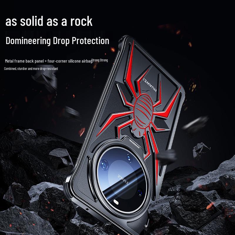 Защитный чехол Huawei Mate60 Pro Spider Metal - Совместим для трансграничной доставки, Защита от падения с подставкой.