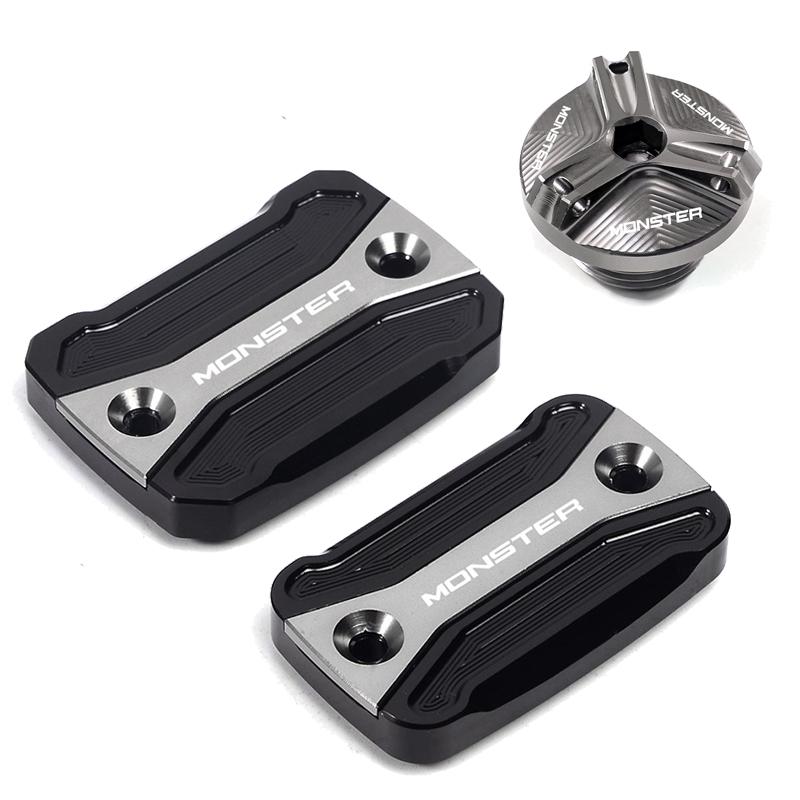 Для DUCATI Hypermotard Monster 796 795 696 695 821 мотоцикл с ЧПУ передняя муфта тормозной жидкости крышка резервуара двигателя пробка масла