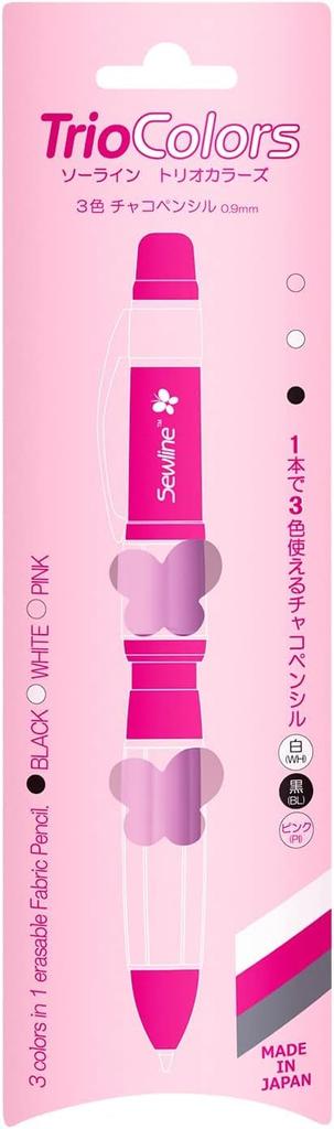 Sewline Trio Colors Mechanical Pencil Refill Set 3-color + 3-color (black, White, Pink)