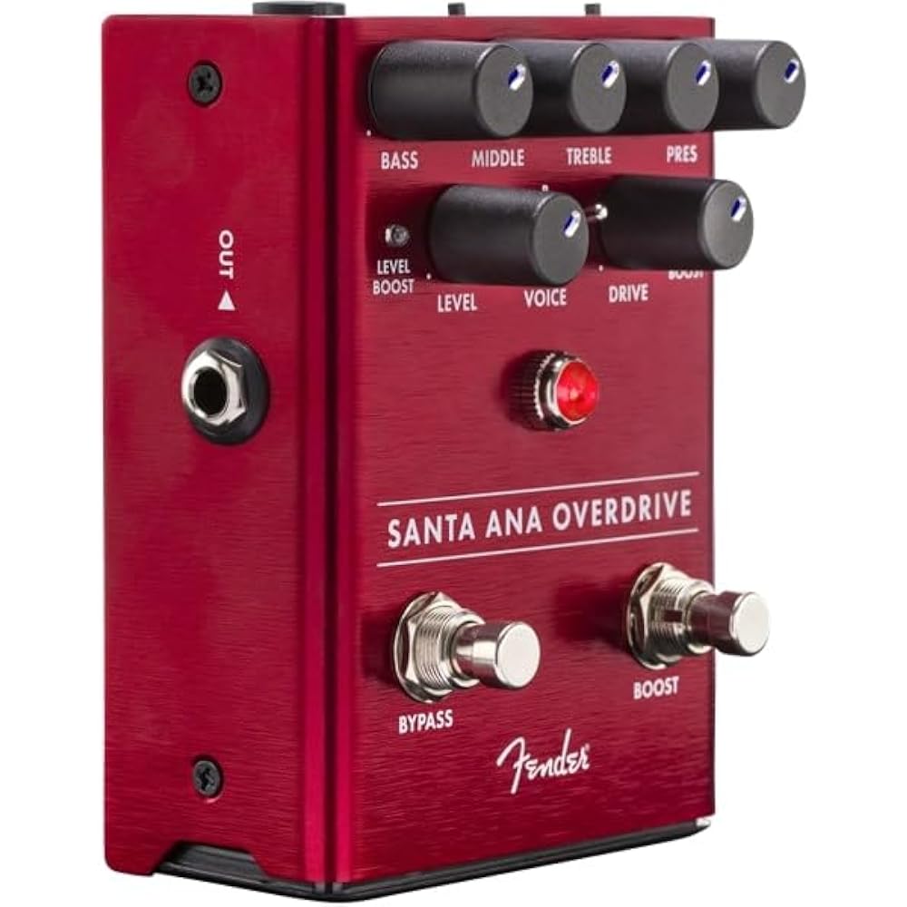 Fender Эффектор Santa Ana Педаль Овердрайва (батареи не включены)