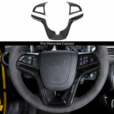 Накладка на руль из углеродного волокна для Chevrolet Camaro 2012-15, внутренние аксессуары