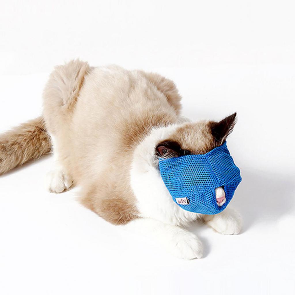 Breathable Mesh Lovely Cat Anti Bite Muzzle Travel Tool Bathing Bag Pet Supplies