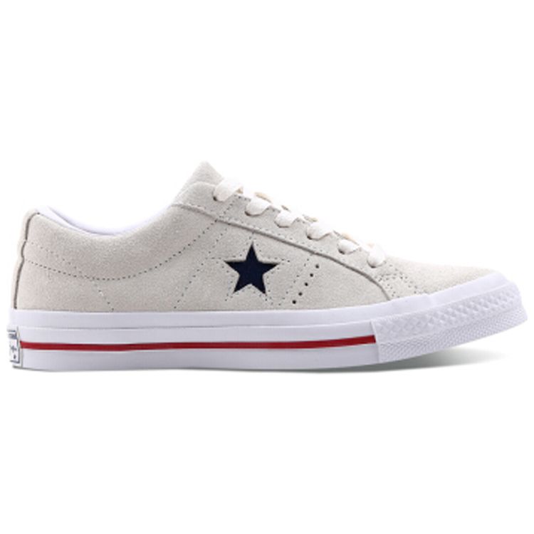 Converse Кеды One Star Retro Casual Нескользящие Прочные Легкие Низкие Унисекс серый 161195C