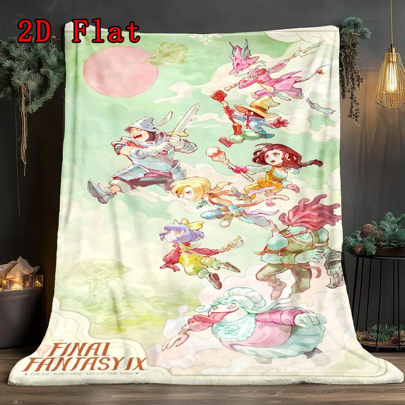 FFIX Characters 2D Flat Pattern Flannel Blanket High quality All Seasons Warmth and Comfort Perfect for Christmas Gifts.PMT0914138