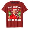 Хлопковые топы Сделайте Рождество снова великим Смешной Санта Мужская рождественская футболка Оригинальный подарок Юмористический уродливый рождественский свитер с надписью Футболка Y2k Топ