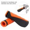 Soft Rubber Cycling Handle Grips Orange Black Electric Scooter Handlebar  Outdoor Sports