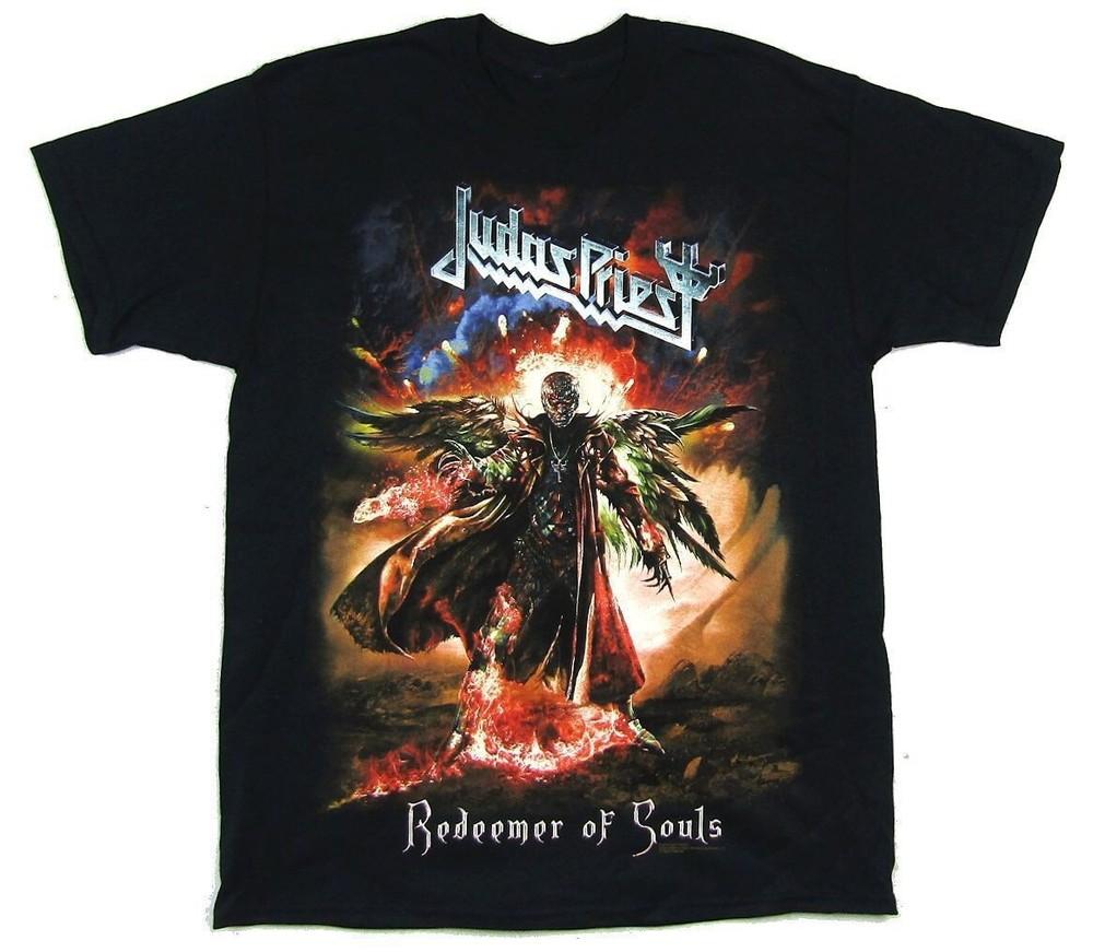 Judas Priest Redeemer Of Souls Только передняя сторона Футболка Черная Мужская S-234XL A370 Унисекс Футболка