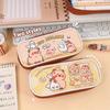 Portable Cartoon Capybara Pencil Case Large Capacity Multi-Functional Stationery Box Waterproof Storage Bag School Supplies