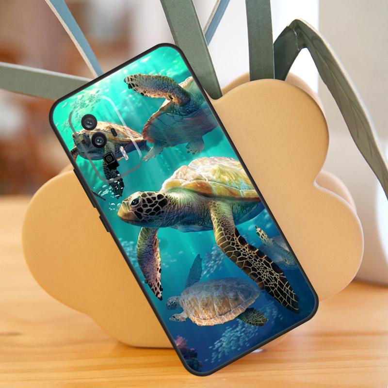 Чехол Морская Черепаха для Xiaomi 13T 11T 12T Pro 13 14 Ultra 12 Lite POCO F6 F5 X6 Pro M6 X3 X5 M5s F3