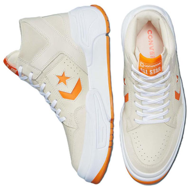 Converse Серия оружия CX Сезонные кроссовки с высоким верхом Ретро баскетбольные кроссовки Унисекс Рисовый оранжевый