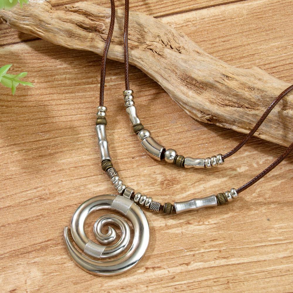Vortex Totem Retro Bohemian Women's Necklace Pendant