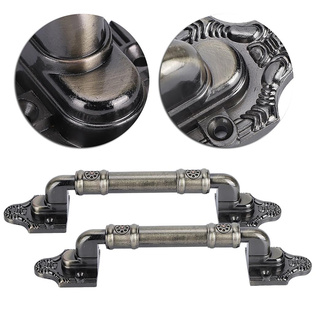 2 шт. винтажные дверные ручки для ящиков шкафа в европейском стиле бронзового цвета