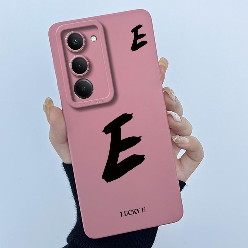 For Xiaomi Redmi 15 5G Cover Case Cute Initial Letters Couple Silicone Soft Matte Phone Bumper for REDMI15 5G Shockproof Casing