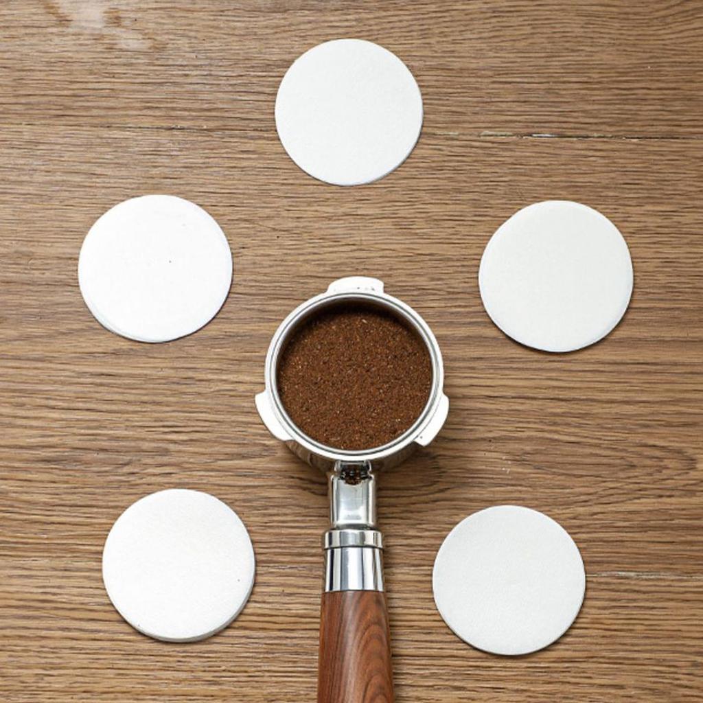 100 шт. неотбеленных кофейных фильтровальных бумаг для эспрессо-машины, термостойкие кофейные фильтры, аксессуары для бариста