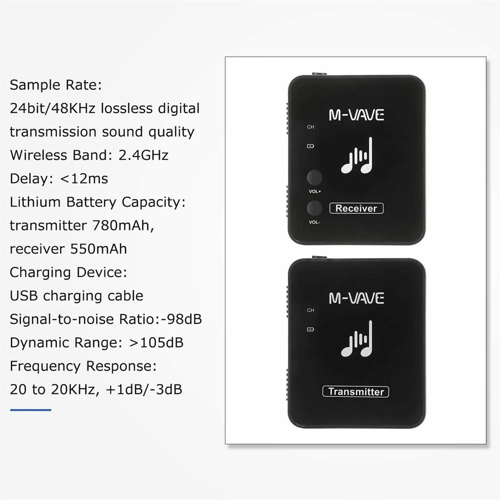 WP-10 2.4G Беспроводная система Ушной монитор Перезаряжаемая система передачи Передатчик Приемник Моно Функция записи