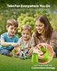 VEVOR Magnetic Blocks, 150 PCS Forest Castle Set, Magnetic Building Cubes for Kids, STEM Montessori Sensory Toys for Christmas Birthday Gift