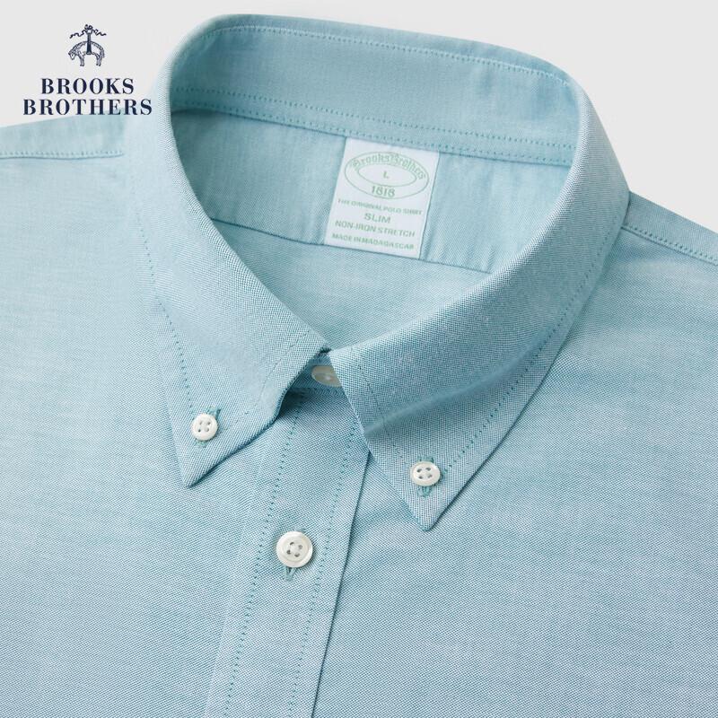 Мужская рубашка Brooks Brothers Оксфорд с коротким рукавом, легко ухаживать