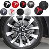 AAAIS1 for 56/60mm Car Wheel Center Hub Cap Tire Rim Cover Replacement Decoration For Tesla Model 3 Y S X P75D P85D P90D P100D