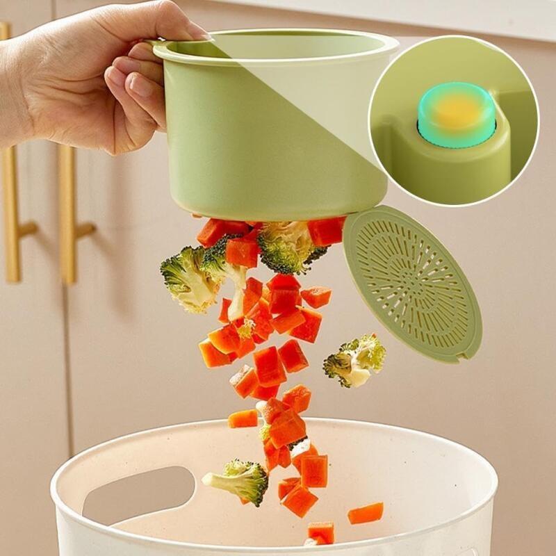 Самоочищающаяся корзина-сито для кухонной раковины, пресс, автоматический выбрасыватель мусора, подвесная на кран корзина для слива, фильтр для мусора