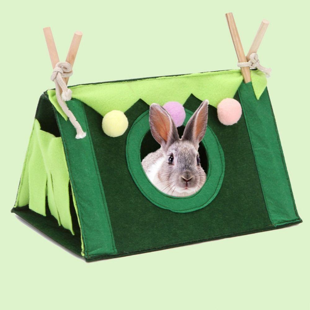 Аксессуары для свиней и домашних животных Фетровый треугольник Палатка для хомяков Планер для домашних животных Скрытый дом Гнездо для кролика Дом для хомяка