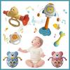 Baby Rattles Toy Cute Animal Hand Bell Grasping Ball Sensory Early Educational Toys For Infant