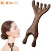 Wooden Massage Wood Massager Comb Scalp Head Oil Scalp Hair Comb Massage Scraping Gua Sha Neck Face Lifting Hair Care Relaxing